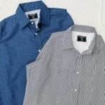 CCWS902 Blue white stripe shirt