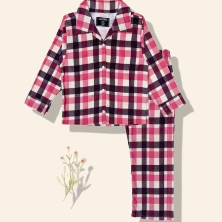 Pink Check Corduroy