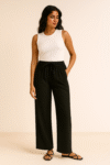 black muslin trouser website