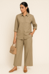 beige shirt
